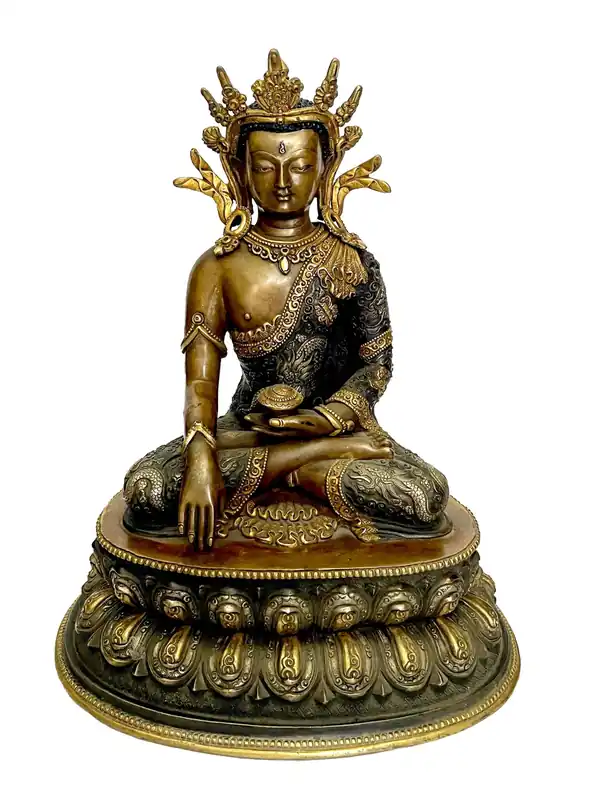 Statue du Bouddha Shakyamuni tibétain – Éveil