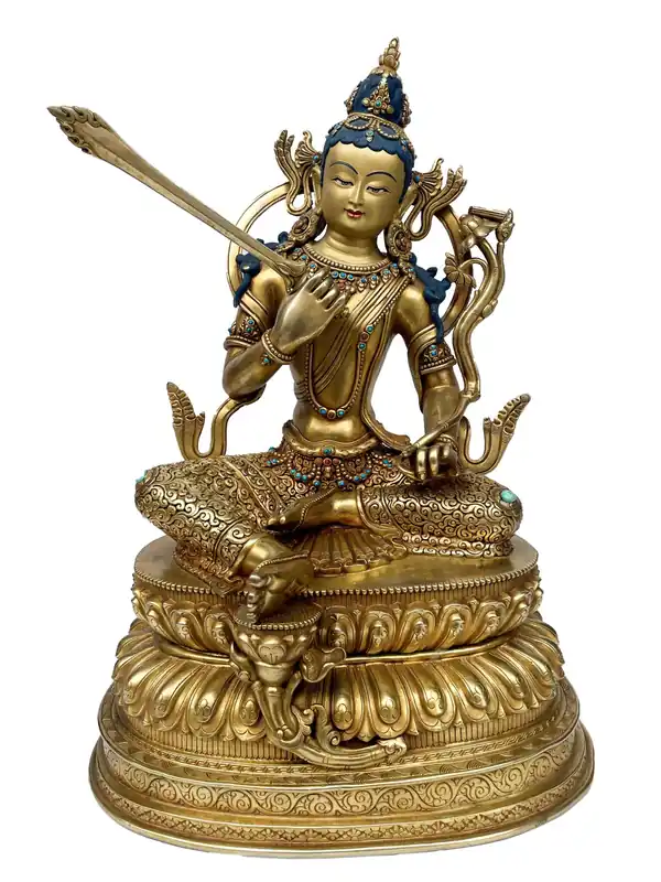 Statue de Manjushri tibétain – Sagesse Infinie