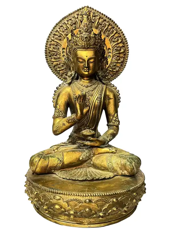 Statue bouddhiste de Bouddha Amoghasiddhi