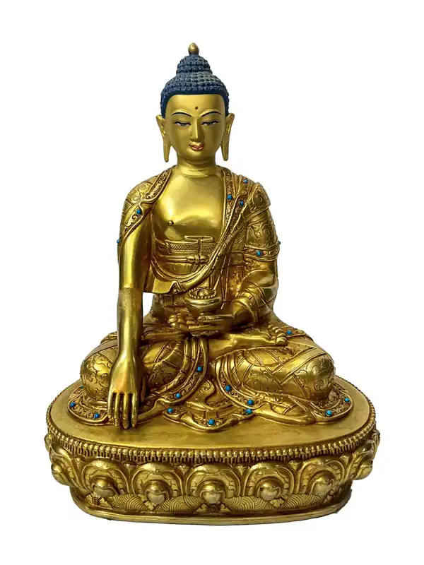 Namo Shakyamuni Buddha Statue tibétaine