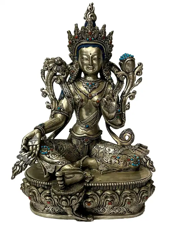 Statue de Tara Verte – Déesse Bouddhiste de la Compassion