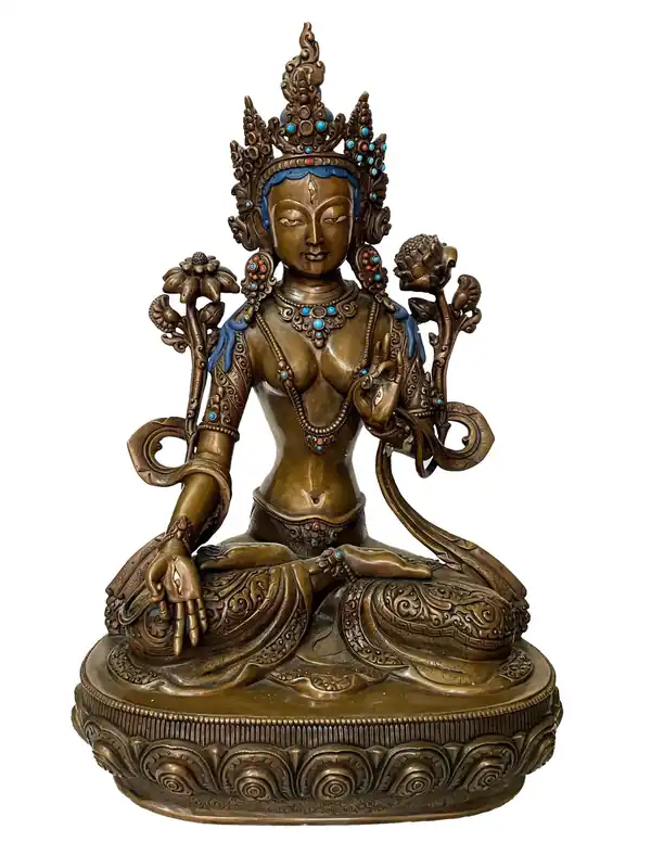 La Divinité de Longue Vie et de Bonne Santé – Statue de Tara Blanche