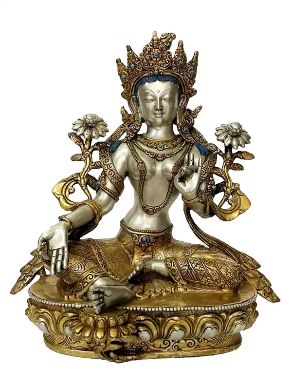 Statue de la Bouddha féminine – Tara verte
