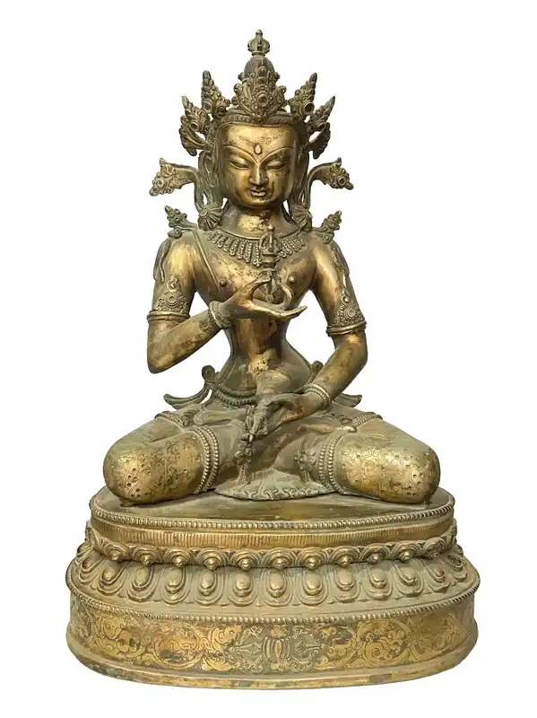 Statue traditionnelle de Vajrasattva – Divinité puissante pour la purification