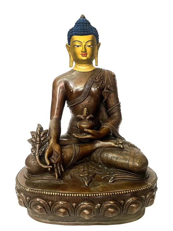 Statue traditionnelle du Bouddha de la Guérison
