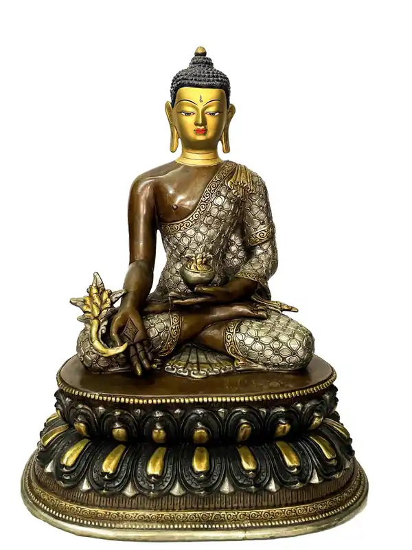 Statue artisanale du Bouddha de la Guérison