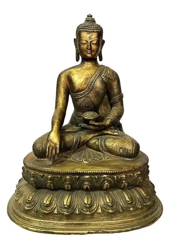Statue de l’Éveil de Shakyamuni Bouddha – Artisanale