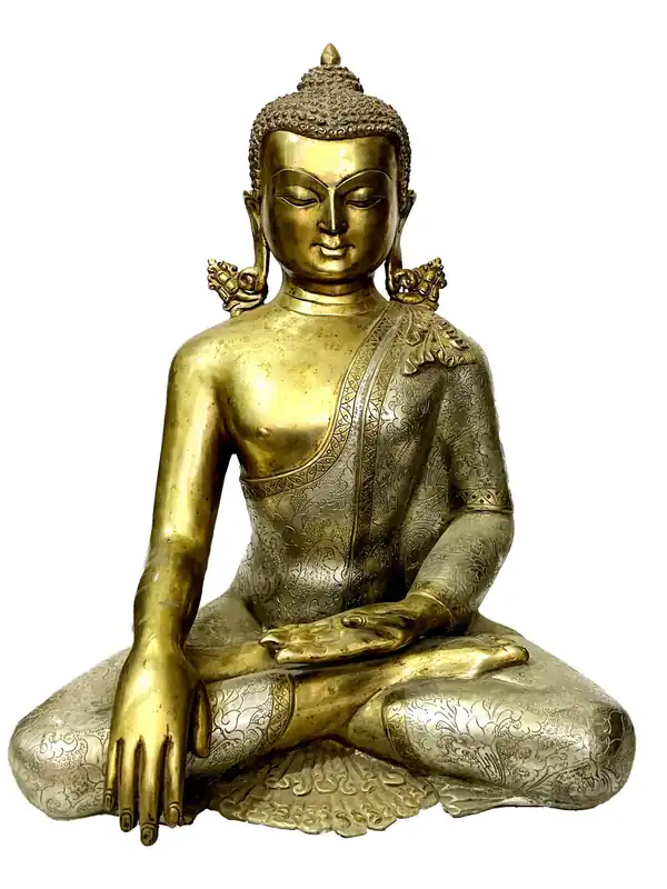Statue tibétaine de Gautama Bouddha