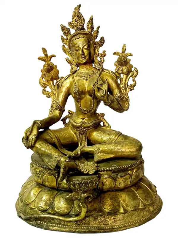 Statue de la Bouddha féminine – Tara Verte