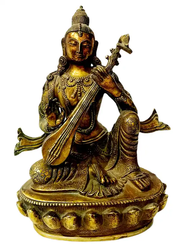 Saraswati – Statue artisanale de Yangchen Drolma