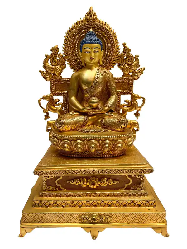 Statue de Bouddha Amitabha faite à la main