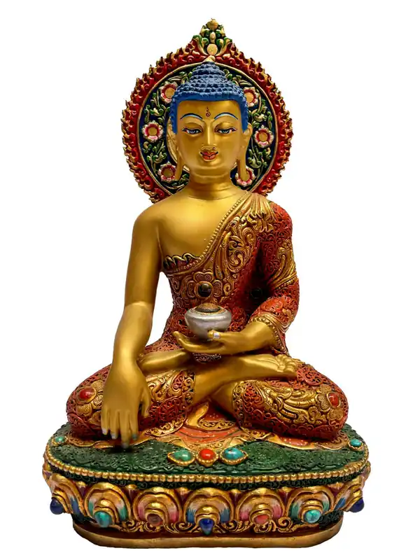 Statue artisanale de Shakyamuni – Bouddha de l’Éveil