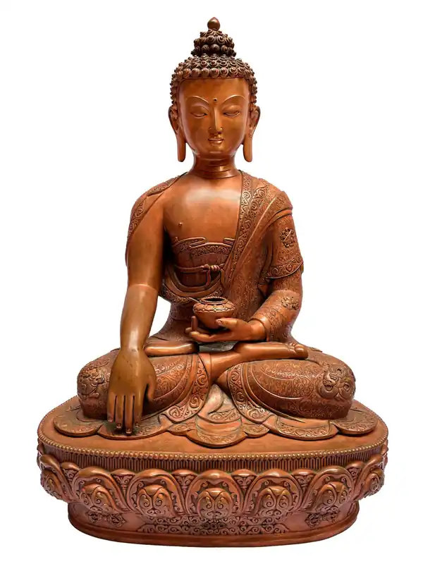 Statue artisanale de Namo Shakyamuni Bouddha