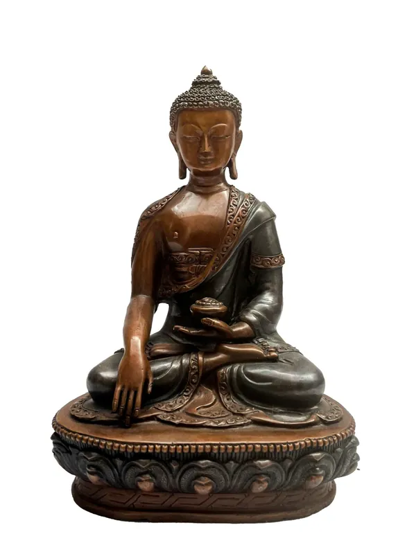 Statue rituelle de Namo Shakyamuni Buddha