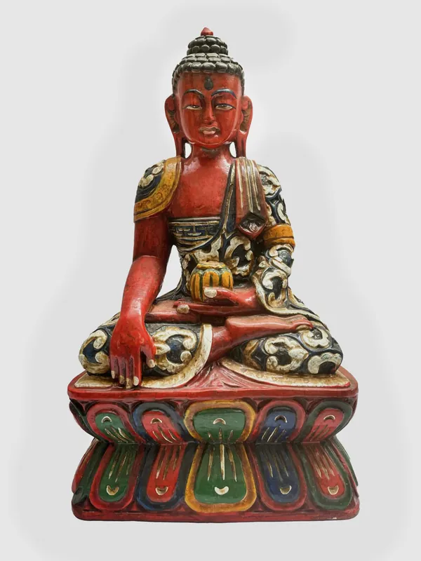 Statue artisanale de Gautama Shakyamuni Bouddha