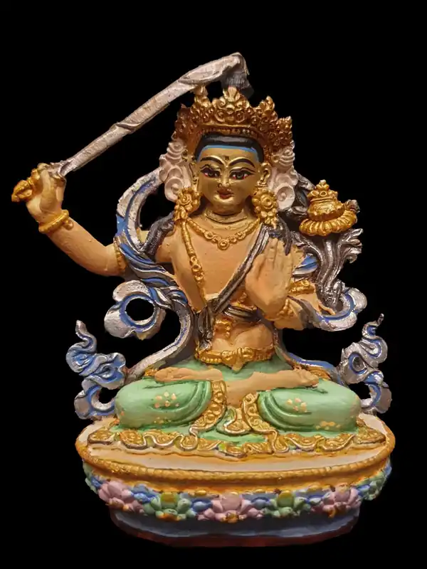 La statue du Bodhisattva de la Sagesse – Manjushri