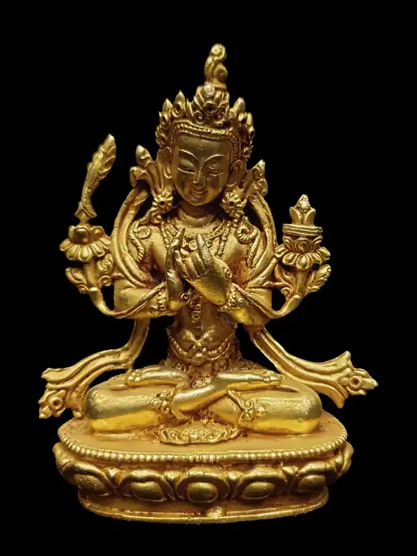 Statue assise de Manjushri