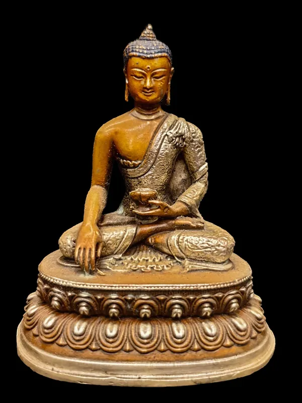 Statue artisanale de Shakyamuni Bouddha – Statue du Bouddha heureux