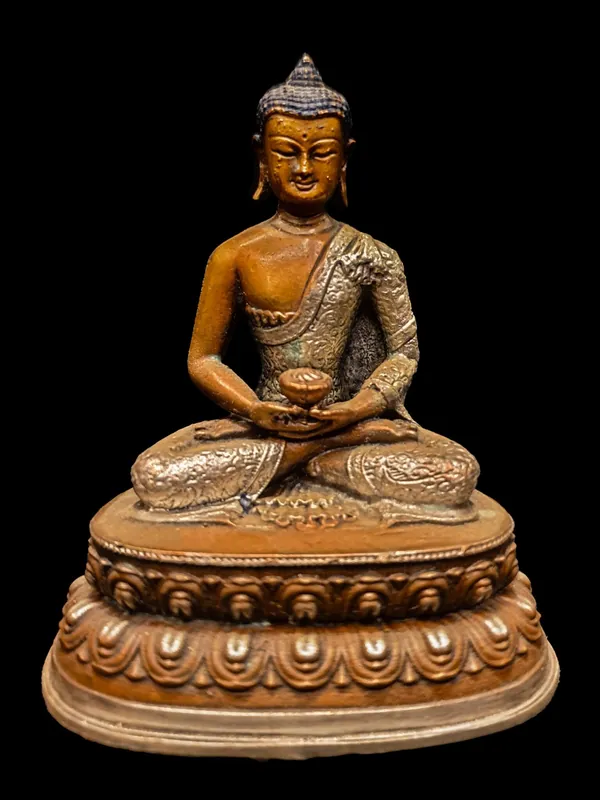 Statue d’Amitabha – Sculpture sculptée à la main