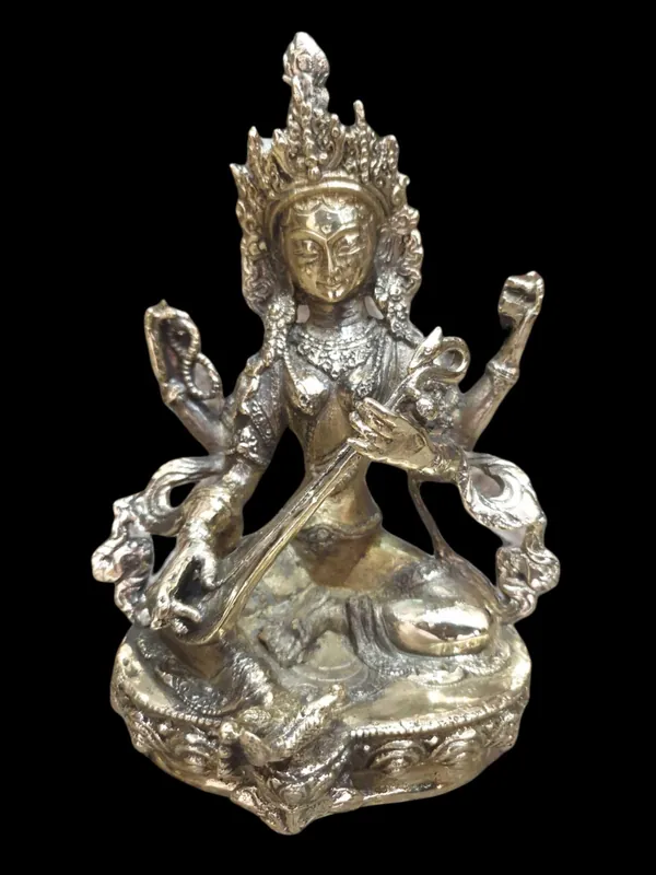 Saraswati – Statue tibétaine de Yangchen Drolma