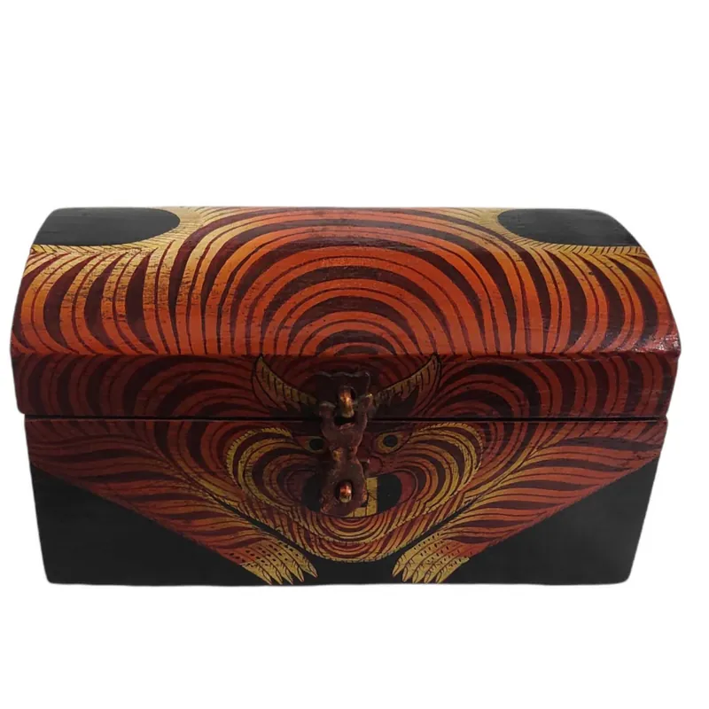 Boîte tibétaine avec un tigre