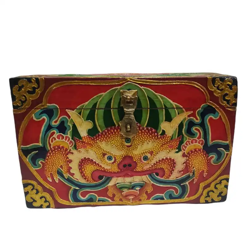 Boîte tibétaine avec Cheppu