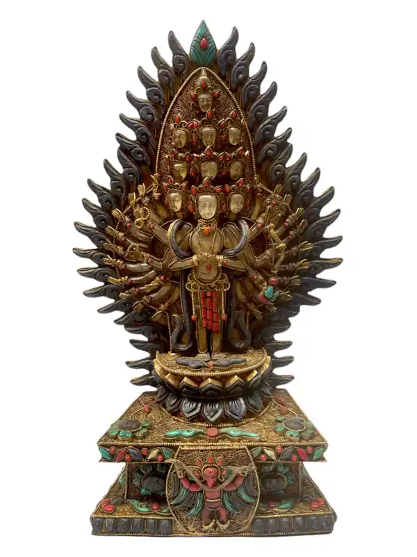 Statue de Chenrezig aux Mille Bras
