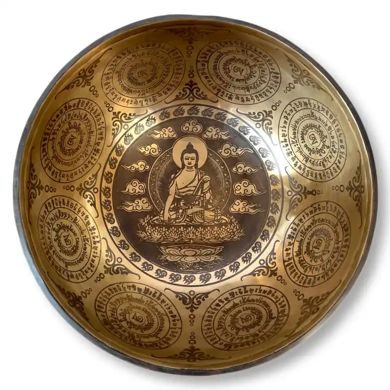 Bol chantant Jambati avec Bouddha Shakyamuni