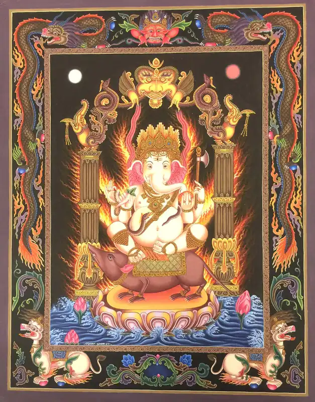 Peinture traditionnelle de Ganesh