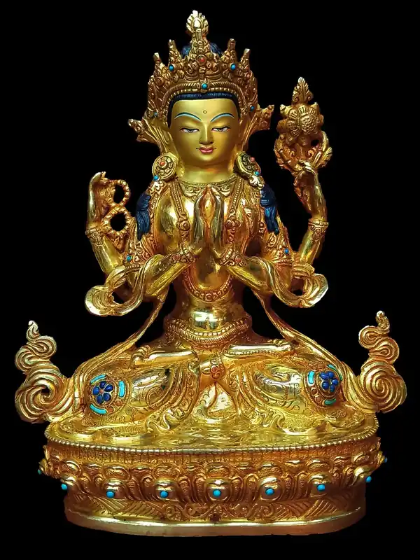 Statue d’Avalokiteshvara Chenrezig – Bodhisattva de la Grande Compassion
