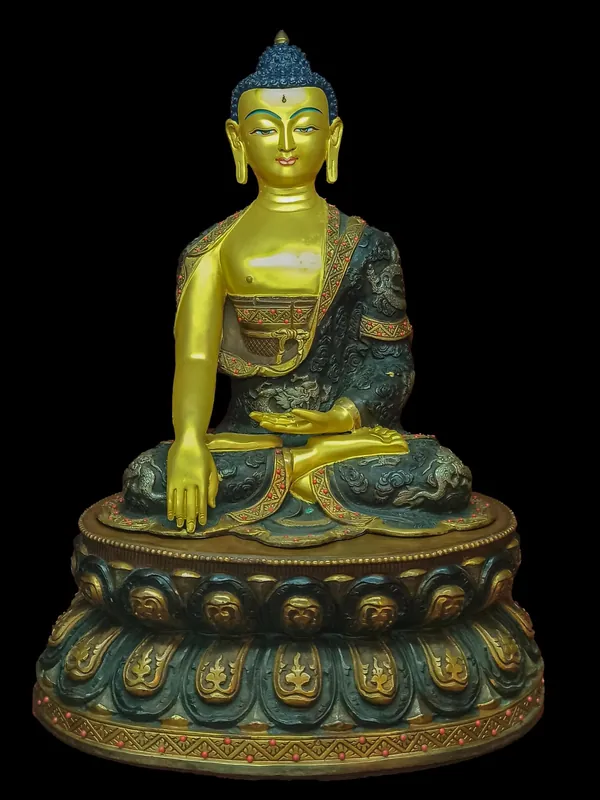 Statue traditionnelle de Shakyamuni Bouddha – Bouddha heureux