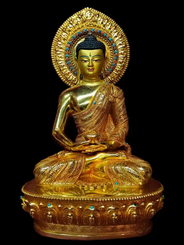Statue d’Amitabha Bouddha – Sculpture Tibétaine