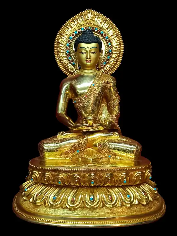 Statue d’Amitabha Bouddha, Art du bouddhisme himalayen
