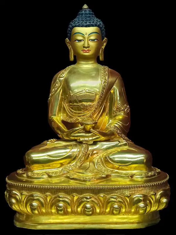 Statue assise d’Amitabha Bouddha