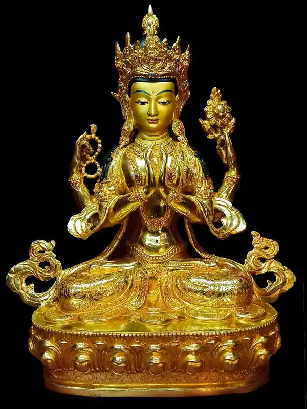 Statue de Chenrezig, Bodhisattva de la Grande Compassion