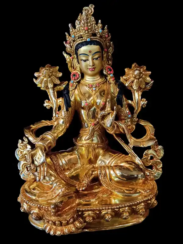 Tara verte tibétaine – Statue de la Mère et Protectrice Tara