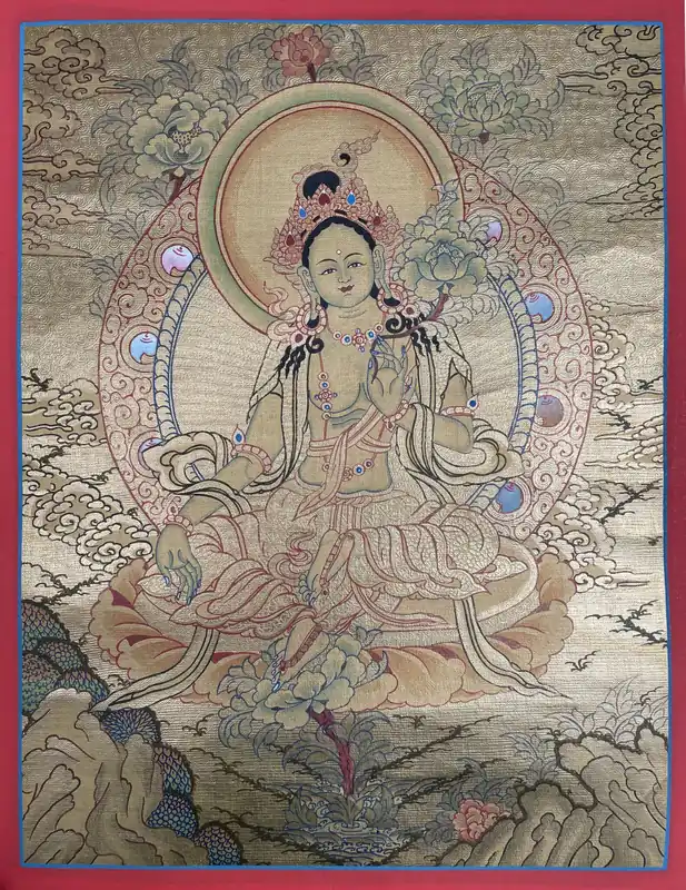 Thangka rituel de la Tara Verte
