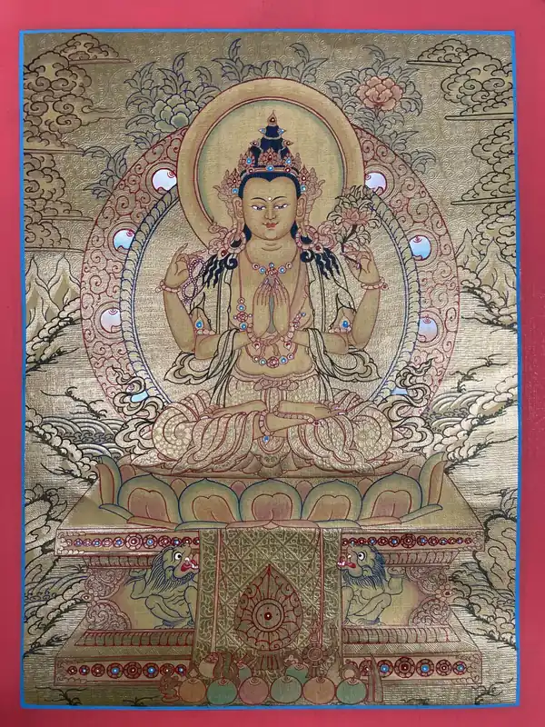 Peinture traditionnelle de Chenrezig