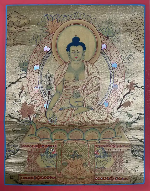 Peinture traditionnelle du Bouddha de la Médecine