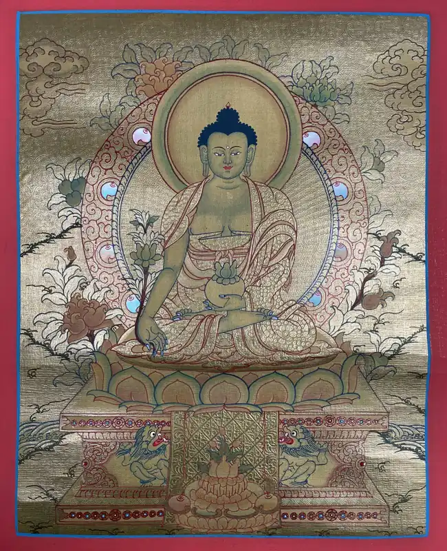 Peinture rituelle du Bouddha de médecine
