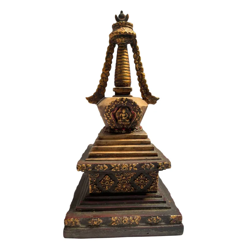 Statue de stupa rituel