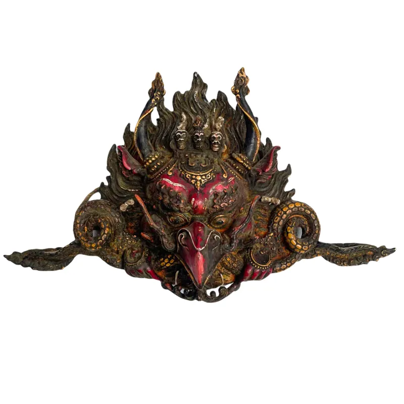 Masque bouddhiste fait à la main de Garuda