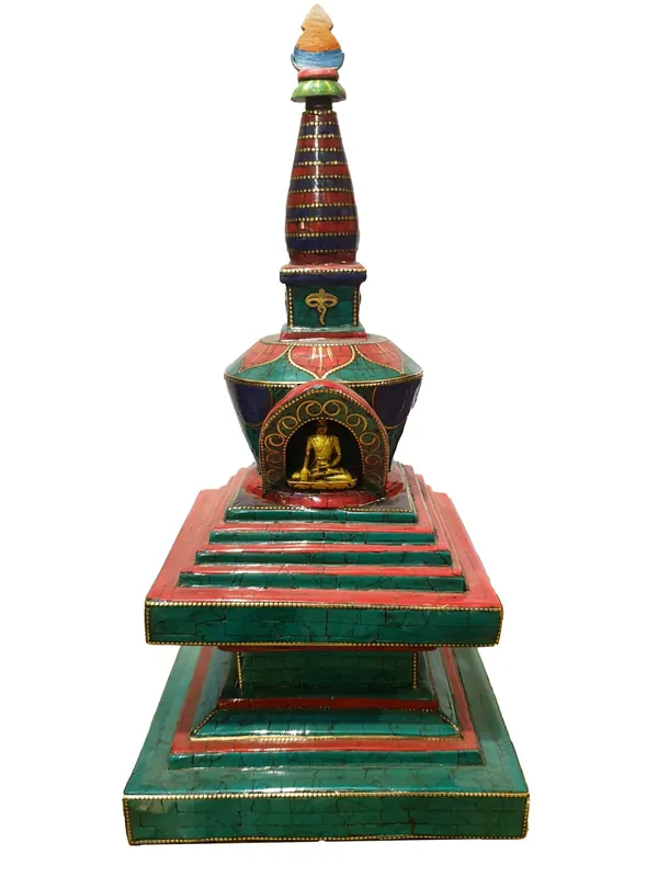 Statue de stupa faite à la main