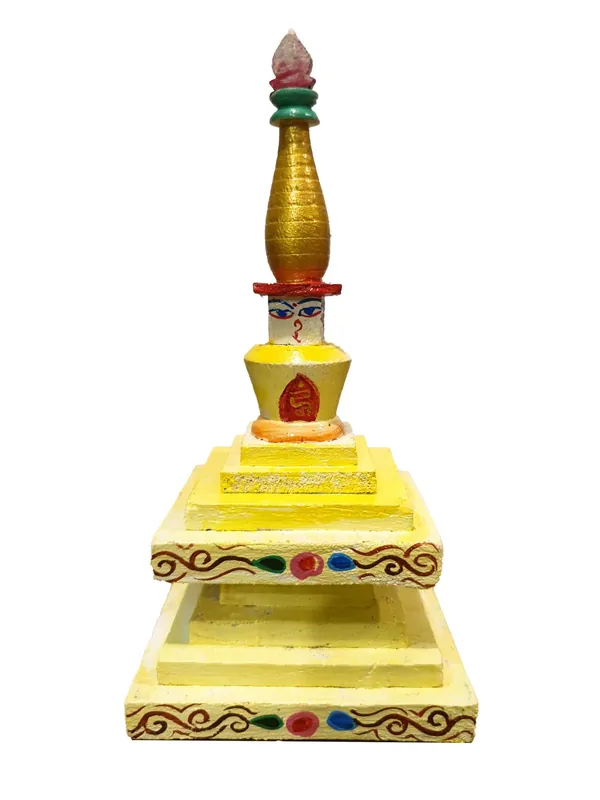 Statue rituelle de stupa