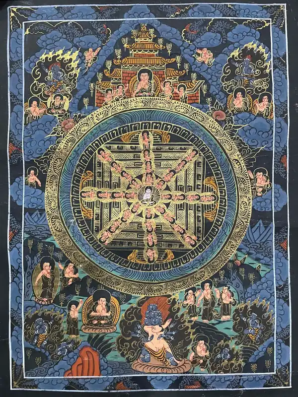 Peinture d’art du mandala du Bouddha