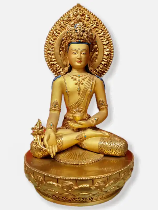 Statue du Bouddha de guérison tibétain