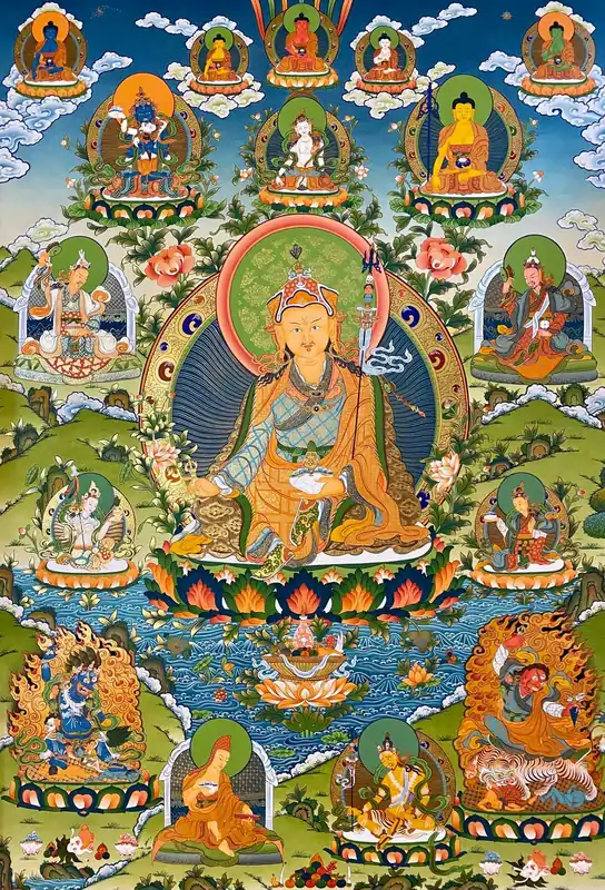 Art de la peinture bouddhiste de Padmasambhava