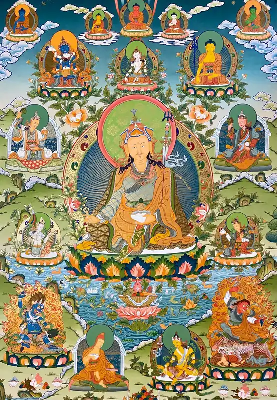 Art tibétain de la peinture de Padmasambhava