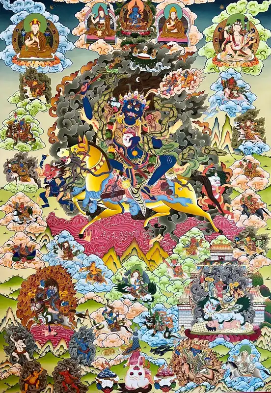 Art de Thangka de Palden Lhamo
