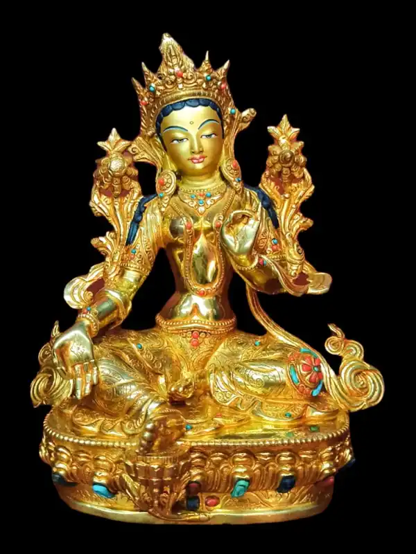 Statue de la Mère Tara Verte
